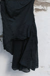 Marc le bihan 2670 asymmetric top collection, handmade in France, MLB-2670-HEI, black
